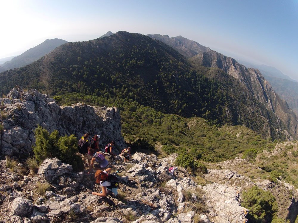 Club Escalada Marbella Subida Pico Cuchillos-Sierra Canucha 2014