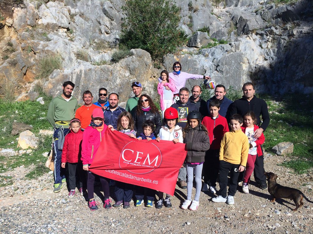 Actividad del Club Escalada Marbella - Placas del Cura Istán