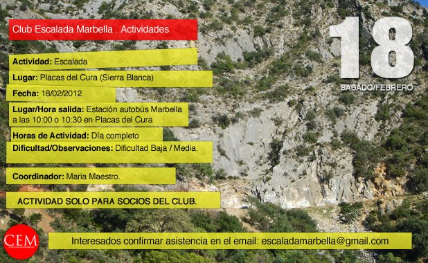 Actividad del CEM,Placas del Cura 18/02/2012