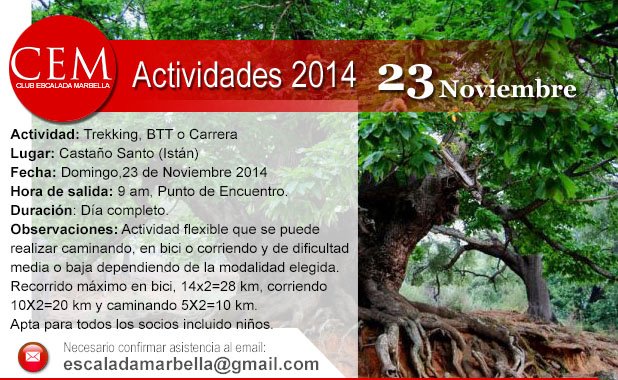 Actividad CEM - Castaño Santo - Istán