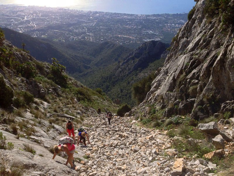 Subida a la Concha de Sierra Blanca - Málaga 1216 metros