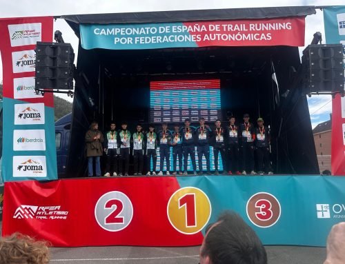 Lucas Gámez se proclama subcampeón de España con la Selección Andaluza de Trail Running en la categoria Promoción, en Oviedo.